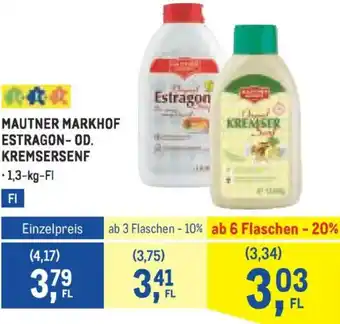 Metro Estragon- od. kremsersenf Angebot