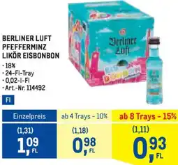 Metro Berliner luft pfefferminz likör eisbonbon Angebot