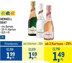 Metro Henkell sekt Angebot