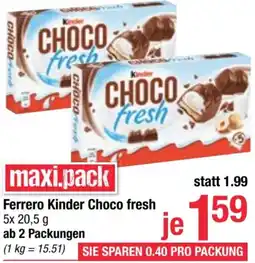 Maximarkt Kinder Choco fresh Angebot