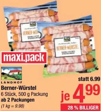 Maximarkt Berner-Würstel Angebot