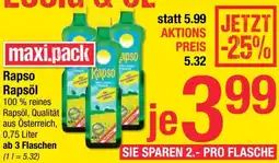 Maximarkt Rapsöl Angebot
