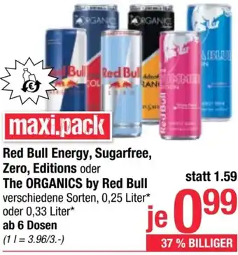 Maximarkt Energy, Sugarfree, Zero, Editions oder The ORGANICS by Red Bull Angebot