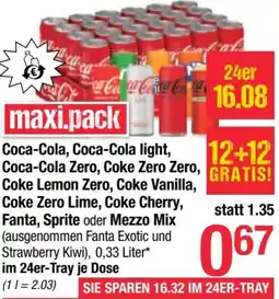 Maximarkt Zero, Coke Zero Zero, Angebot