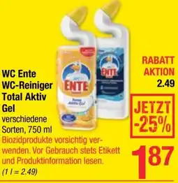 Maximarkt WC Ente WC-Reiniger Total Aktiv Gel Angebot