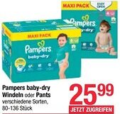 Maximarkt Baby-dry windeln oder pants Angebot