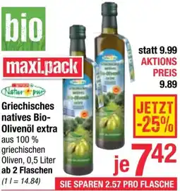 Maximarkt Griechisches natives Bio- Olivenöl extra Angebot