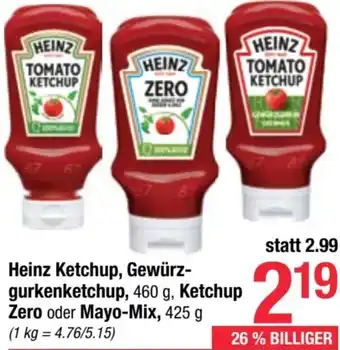Maximarkt Ketchup, Gewürz- gurkenketchup, Ketchup Zero oder Mayo-Mix Angebot