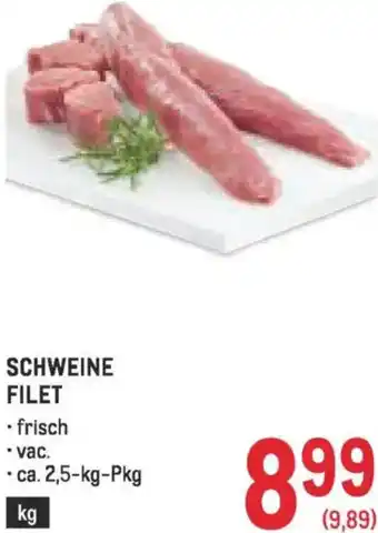 Metro Schweine filet Angebot