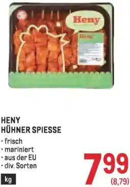 Metro Hühner spiesse Angebot