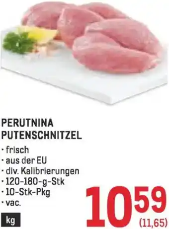 Metro Perutnina putenschnitzel Angebot