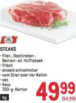 Metro Steaks Angebot