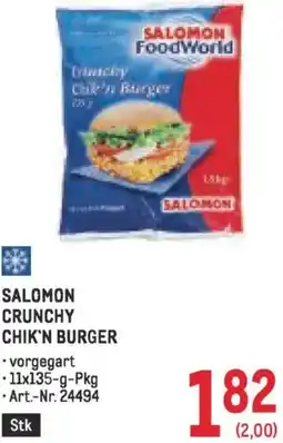 Metro Chik'n burger Angebot