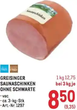 Metro Saunaschinken Angebot