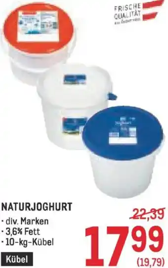Metro Naturjoghurt Angebot