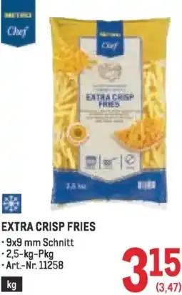 Metro Extra crisp fries Angebot