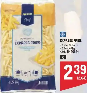 Metro Express fries Angebot