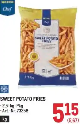Metro Sweet potato fries Angebot