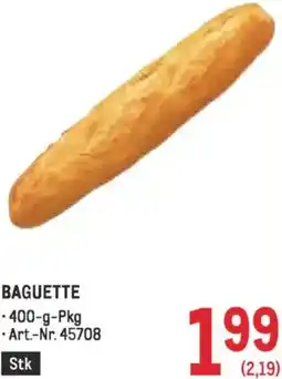 Metro Baguette Angebot
