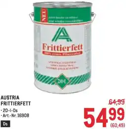 Metro Frittierfett Angebot