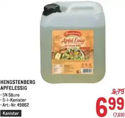 Metro Hengstenberg apfelessig Angebot