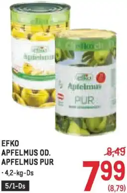 Metro Apfelmus od. apfelmus pur Angebot