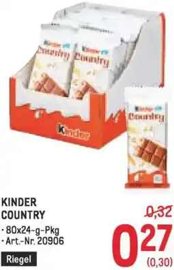 Metro Kinder country Angebot