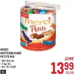 Metro Kaffeebeigabe petits mix Angebot