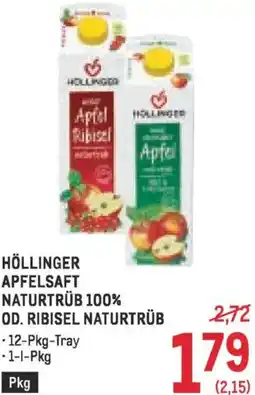 Metro Apfelsaft naturtrüb od. ribisel naturtrüb Angebot