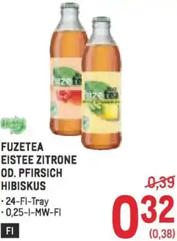 Metro Eistee zitrone od. pfirsich hibiskus Angebot