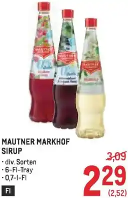 Metro Sirup Angebot