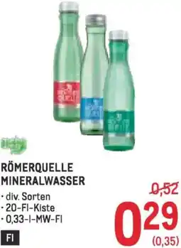 Metro Mineralwasser Angebot