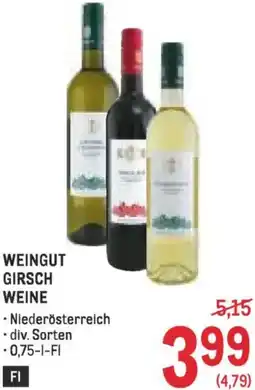 Metro Weingut girsch weine Angebot