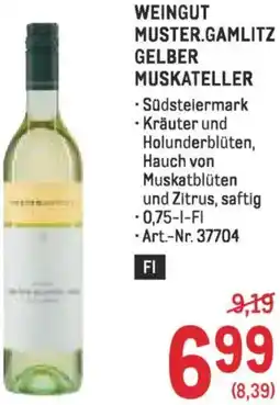 Metro Weingut muster.gamlitz gelber muskateller Angebot