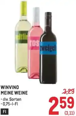 Metro Winvino meine weine Angebot