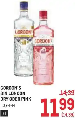 Metro Gin london dry oder pink Angebot