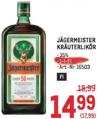 Metro Kräuterlikör Angebot
