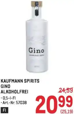 Metro Kaufmann spirits gino alkoholfrei Angebot