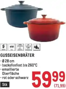 Metro Gusseisenbräter Angebot