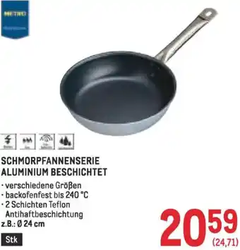 Metro Schmorpfannenserie aluminium beschichtet Angebot