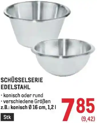 Metro Schüsselserie edelstahl Angebot