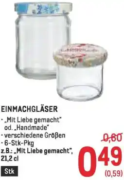 Metro Einmachgläser Angebot
