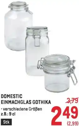 Metro Domestic einmachglas gothika Angebot