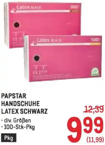Metro Handschuhe latex schwarz Angebot