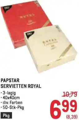Metro Servietten royal Angebot