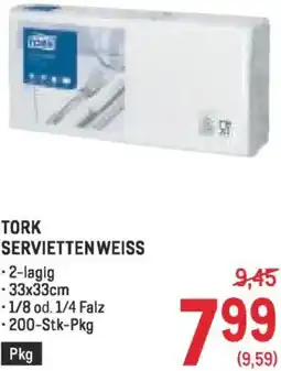 Metro Servietten weiss Angebot