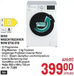 Metro Waschtrockner Angebot