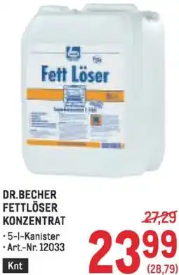 Metro Fettlöser konzentrat Angebot