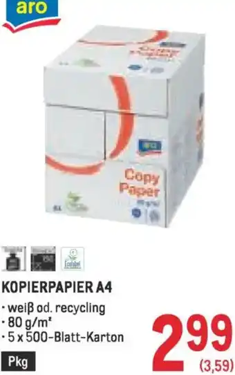 Metro Kopierpapier a4 Angebot