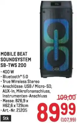 Metro Mobile beat soundsystem Angebot